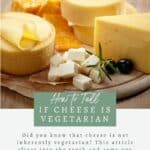 How to tell if cheese is vegetarian.