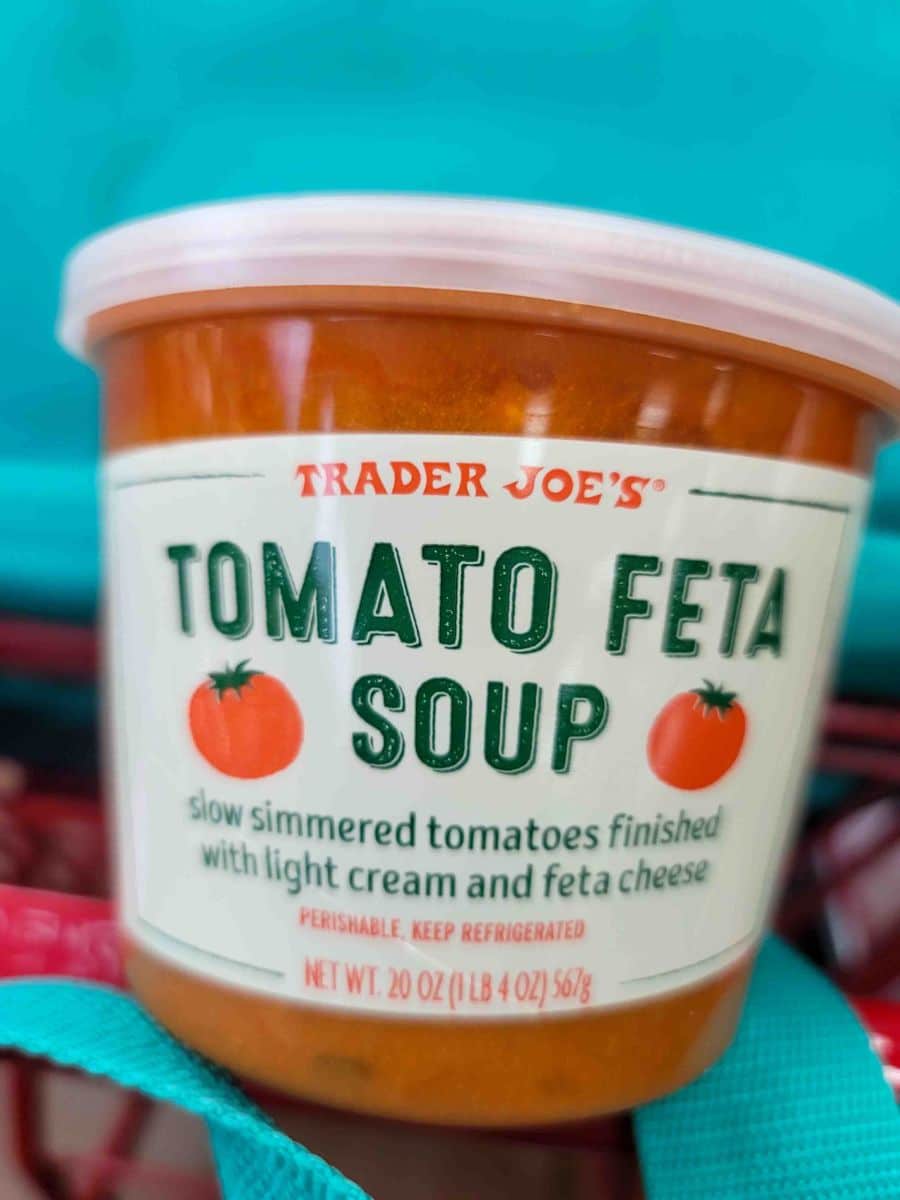 Trader joe's tomato feta soup.