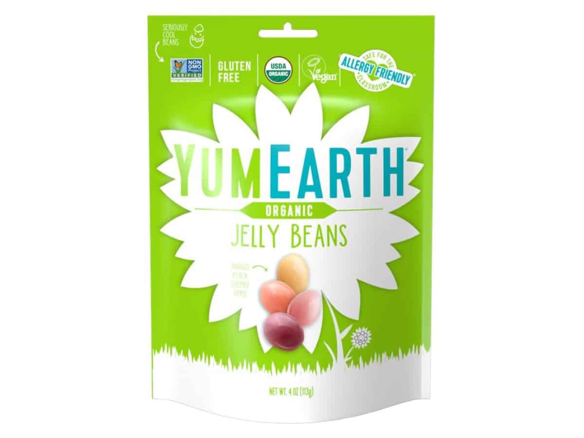 YumEarth organic jelly beans are a delicious vegan Easter candy option.