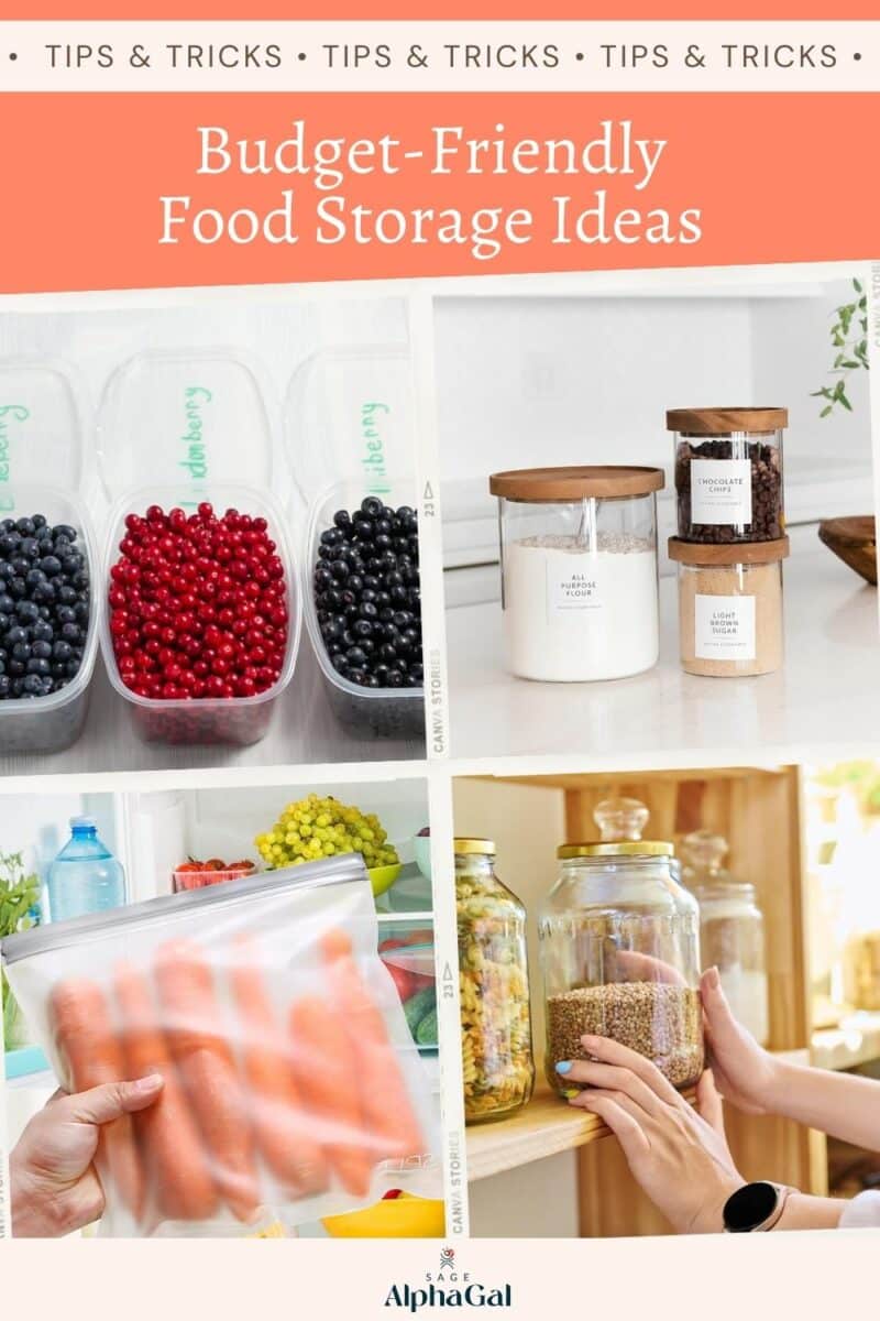 Budget friendly food storage ideas.