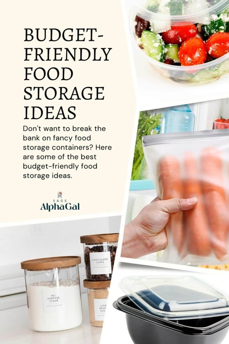 Budget - friendly food storage ideas.