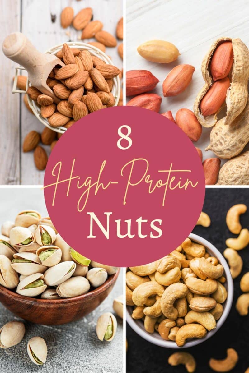 8 high protein nuts.