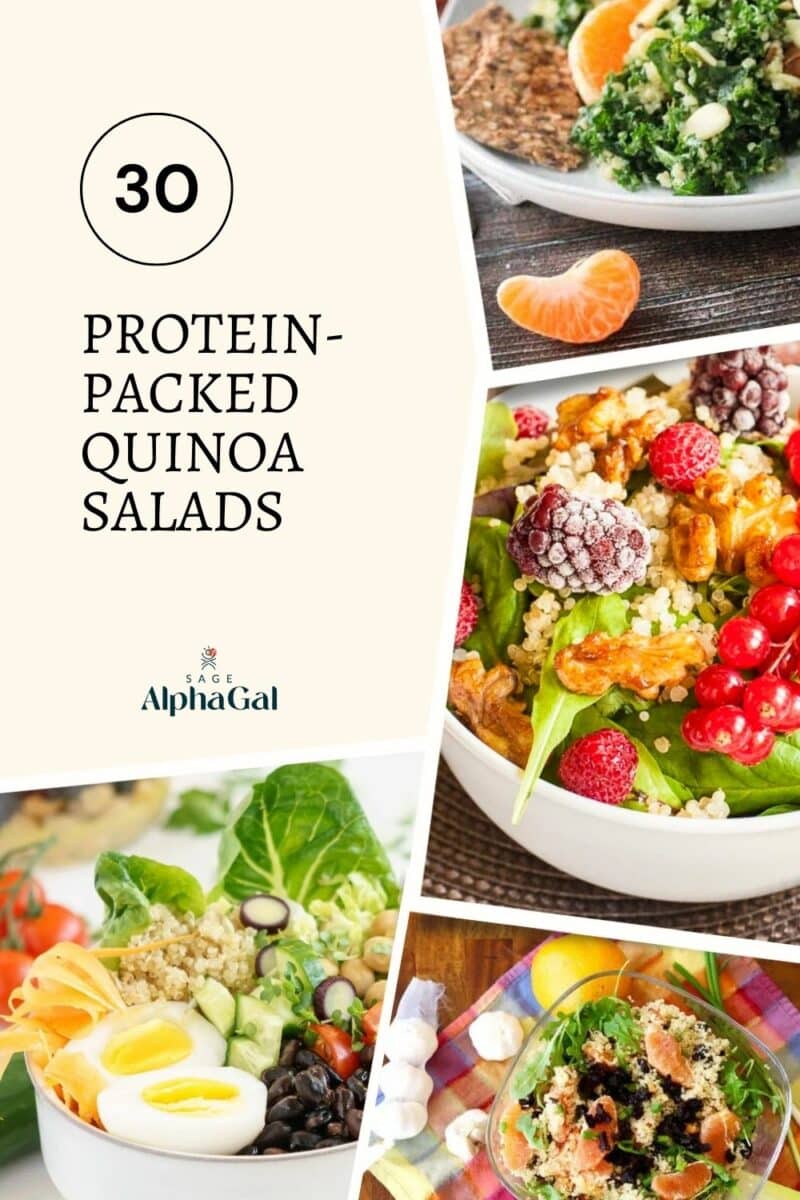Protein packed quinoa salads.