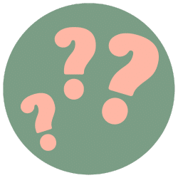 Three question marks in a circle.